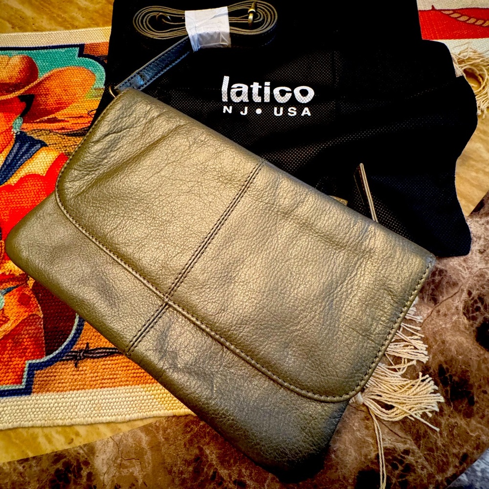 Latico Leather Olive Crossbody NWOT